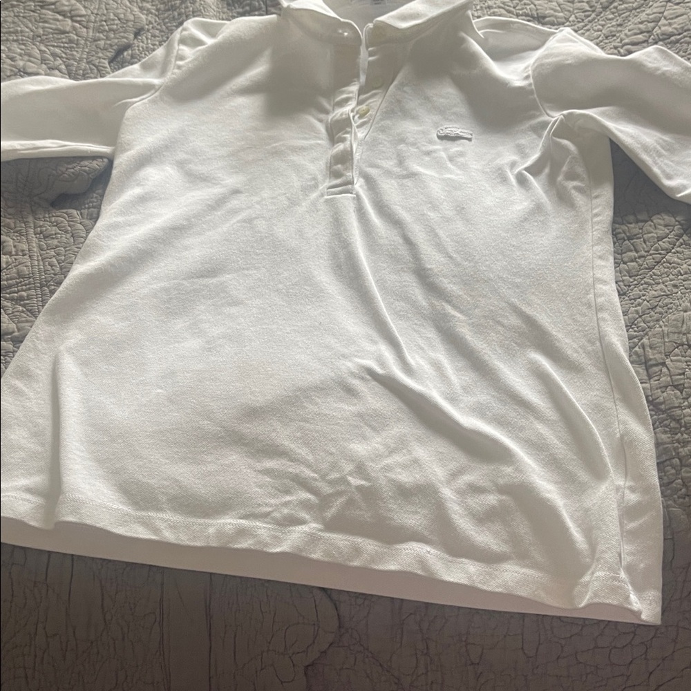 Lacoste Slim Fit White Polo Shirt